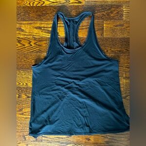 Lululemon black tank top. Split back.